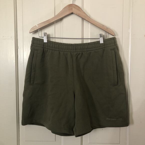 Adidas X Pharrell Williams Originals Humanrace Shorts Olive Green Size Large NWT - Picture 1 of 10